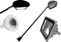 photo of types of trade show booth lights