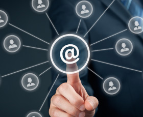 E-mail marketing graphic, click to learn more about e-mail marketing.