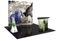 Photo of fabric trade show booth