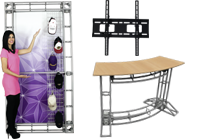 Photo of modular trade show accessories