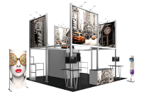 photo of a rental trade show booth